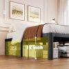Full size Heavy Duty Metal Bed Frame Platform with Round Edge Legs