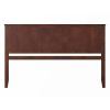 King size Traditional Style Headboard in Walnut Wood Finish