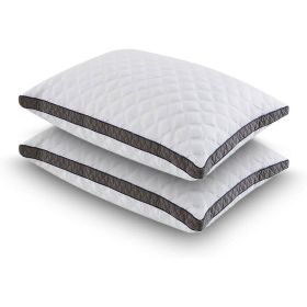Set of 2 Standard Shredded Memory Foam Polyester Pillow with Removeable Cover