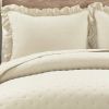 Full/Queen Lightweight Yellow Ruffle Reversible Oversized 3 Piece Quilt Set