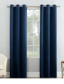 Mainstays Grommet Top Blackout Curtain Panel, 1 Panel, Blue, 40" W x 84" L