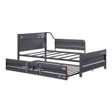 ACME Cargo Daybed & Trundle (Twin Size), Gunmetal (1Set/1Ctn) 39885