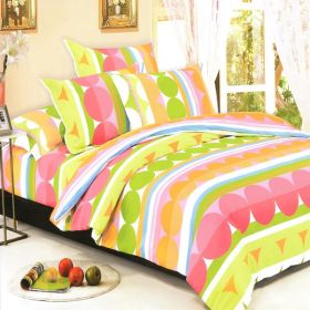 Blancho Bedding - [Colorful Days] 100% Cotton 7PC Bed In A Bag (Full Size)