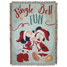Mickey Mouse - Jingle Bell Fun Tapestry Throw
