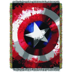 Marvel Comics Star Shield Licensed 48"x 60" Woven Tapestry Throw