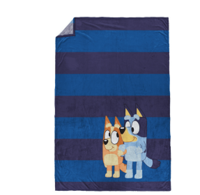 Bluey Kids Twin Blanket, 62 x 90, Microfiber, Blue, BBC