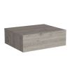 Floating Nightstand 5"H, Modern Wall-Mounted Bedside Shelf with Drawer, Light Gray