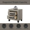 Mari Light Gray Finish Nightstand