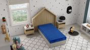 Kids Pedic 7" Waterproof Blue Twin Mattress
