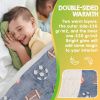 Glow in The Dark Blanket. Blue Thick Blanket for Kids Toddlers