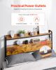VEVOR Headboard for Full Size Bed, Adjustable Height Headboard with 2 Shelves Storage