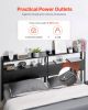 VEVOR Headboard for King Size Bed, Adjustable Height Headboard with 2 Shelves Storage