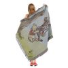 Disney Winnie the Pooh - Having Fun Woven Tapestry Throw Blanket