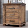 Rustic Three Drawer Reclaimed Solid Wood Framhouse Nightstand (old sku:WF298401AAD)