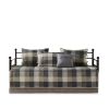 6 Piece Reversible Plaid Daybed Cover Set