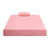 7inch Full Mattress and Pillow Set Breathable Fabric Gel-Infused Memory Foam Mattress, Pink, Mattress in a Box