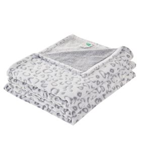 Women's Ultra Soft And Comfortable 3D Sofa Blanket (Option: Gray Leopard-60a80)