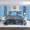 9 Piece in a Bag Thick Touch Bed Cover Curtain Set, Upgraded Luxury Bedspread Set, Bamboo microfiber All Season Bedding-Set For Home, RV Beding