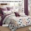 9 Piece in a Bag Thick Touch Bed Cover Curtain Set, Upgraded Luxury Bedspread Set, Bamboo microfiber All Season Bedding-Set For Home, RV Beding