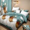 9 Piece in a Bag Thick Touch Bed Cover Curtain Set, Upgraded Luxury Bedspread Set, Bamboo microfiber All Season Bedding-Set For Home, RV Beding