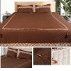 5pcs Big Lace Edge European Noble Bedding Set, Tassel Pendant ,Bamboo Fiber Bedspread Set