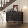 7 Drawer Dresser for Bedroom, Storage Cabinet With Metal Handles, Modern Closet Of Drawers for Living Room