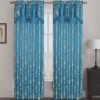 Molly Jacquard Rod Pocket Panel with Attached