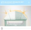 Baby Bassinet Bedside Sleeper 3 in 1 Bedside Crib, Adjustable Portable Bed for Infant/Baby/Newborn,with Mosquito Nets, Large Storage Bag