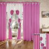9 Piece Soft All-Season Washed Microfiber Cover Set , Queen/King/Calking Bedding Set With Pillowcases,Bedspread Print Curtains & Solid Curtains,Print