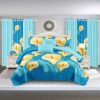 9 Piece in a Bag Thick Touch Bed Cover Curtain Set, Upgraded Luxury Bedspread Set, Bamboo microfiber All Season Bedding-Set For Home, RV Beding