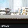 4 Piece Soft All-Season Washed Microfiber Cover Set , Queen/King/Calking Bedding Set With Zipper Closure, Sheet, Pillowcases,Print, Moisture-Wicking