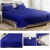 5pcs Big Lace Edge European Noble Bedding Set, Tassel Pendant ,Bamboo Fiber Bedspread Set