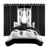 9 Piece Soft All-Season Washed Microfiber Cover Set , Queen/King/Calking Bedding Set With Pillowcases,Bedspread Print Curtains & Solid Curtains,Print